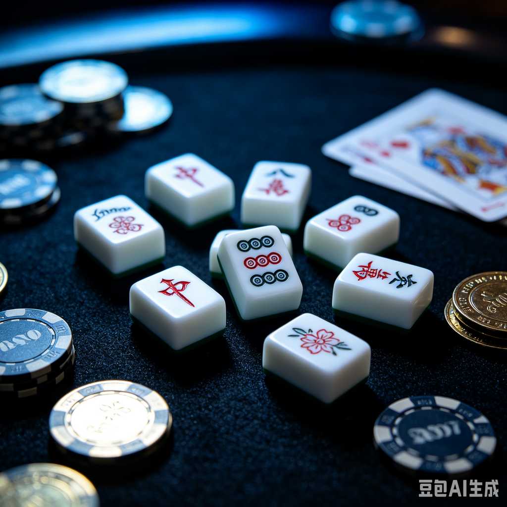 gradient blue mahjong tiles