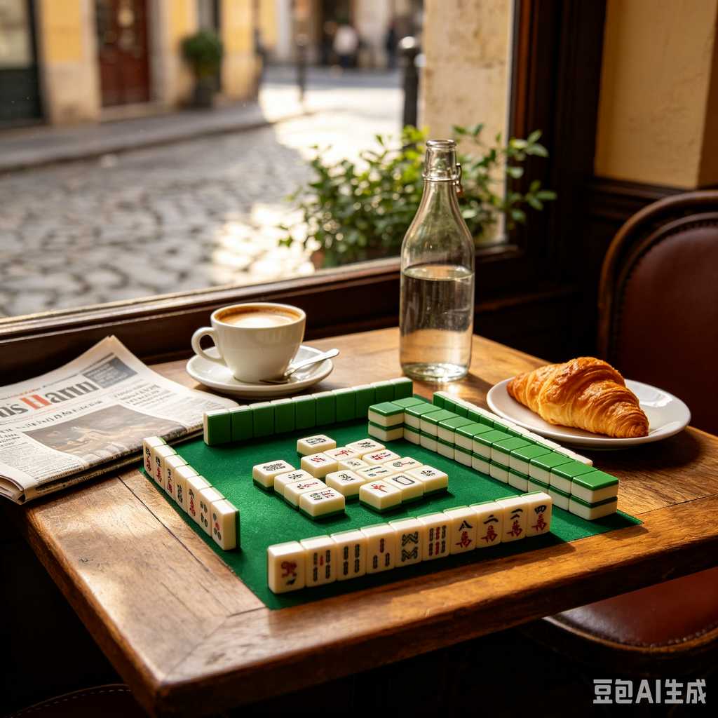 antique style mahjong set
